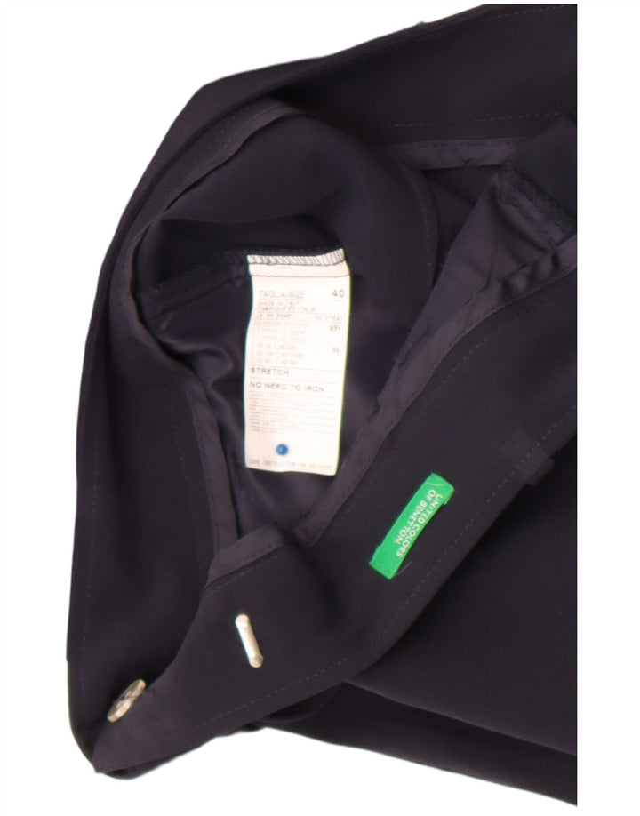 Benetton ženske kratke chino hlače IT 40 male W28 tamnoplavi poliester