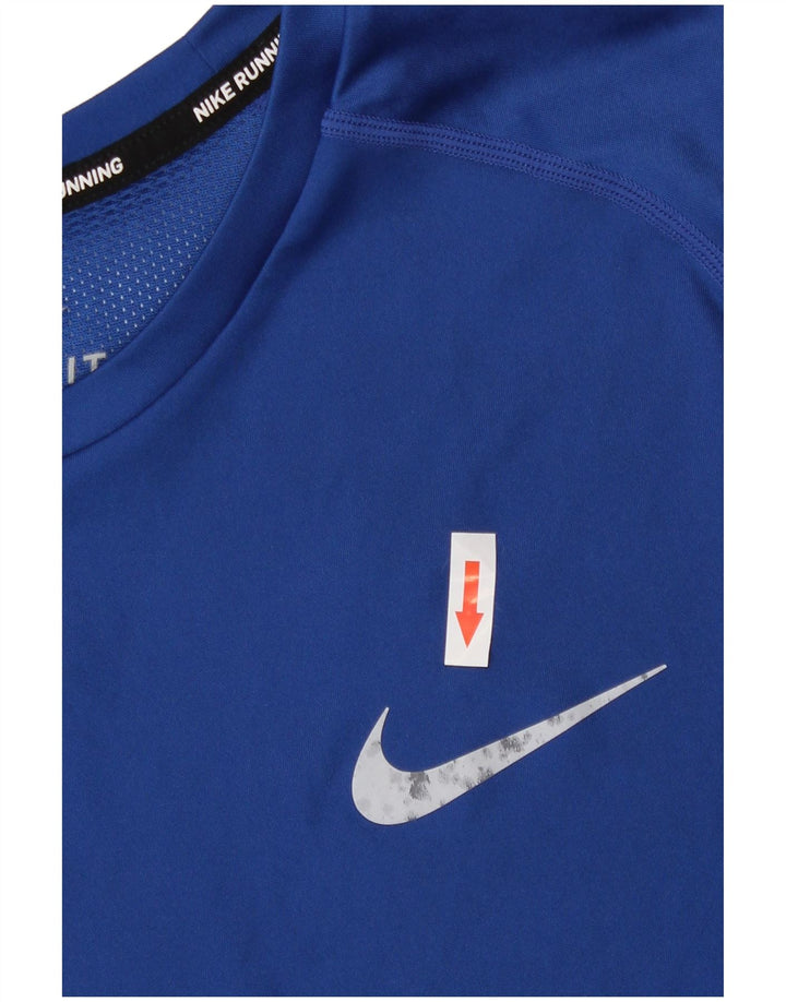 Nike Dri Fit majica kratkih rukava Srednje plavi poliester