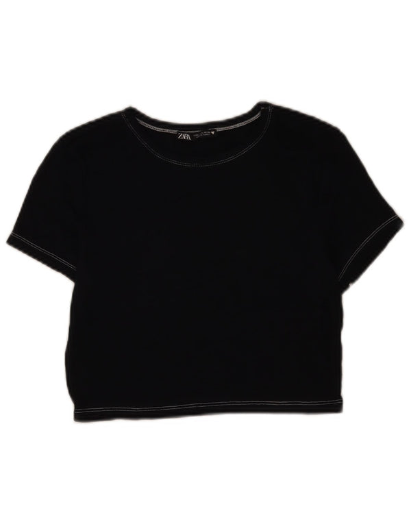 Zara ženska majica kratkih rukava UK 14 Large tamnoplava