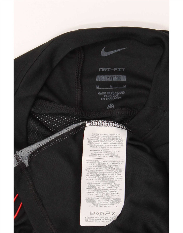 Nike Dri Fit Slim T-Shirt gornji dio srednje crne boje od poliestera