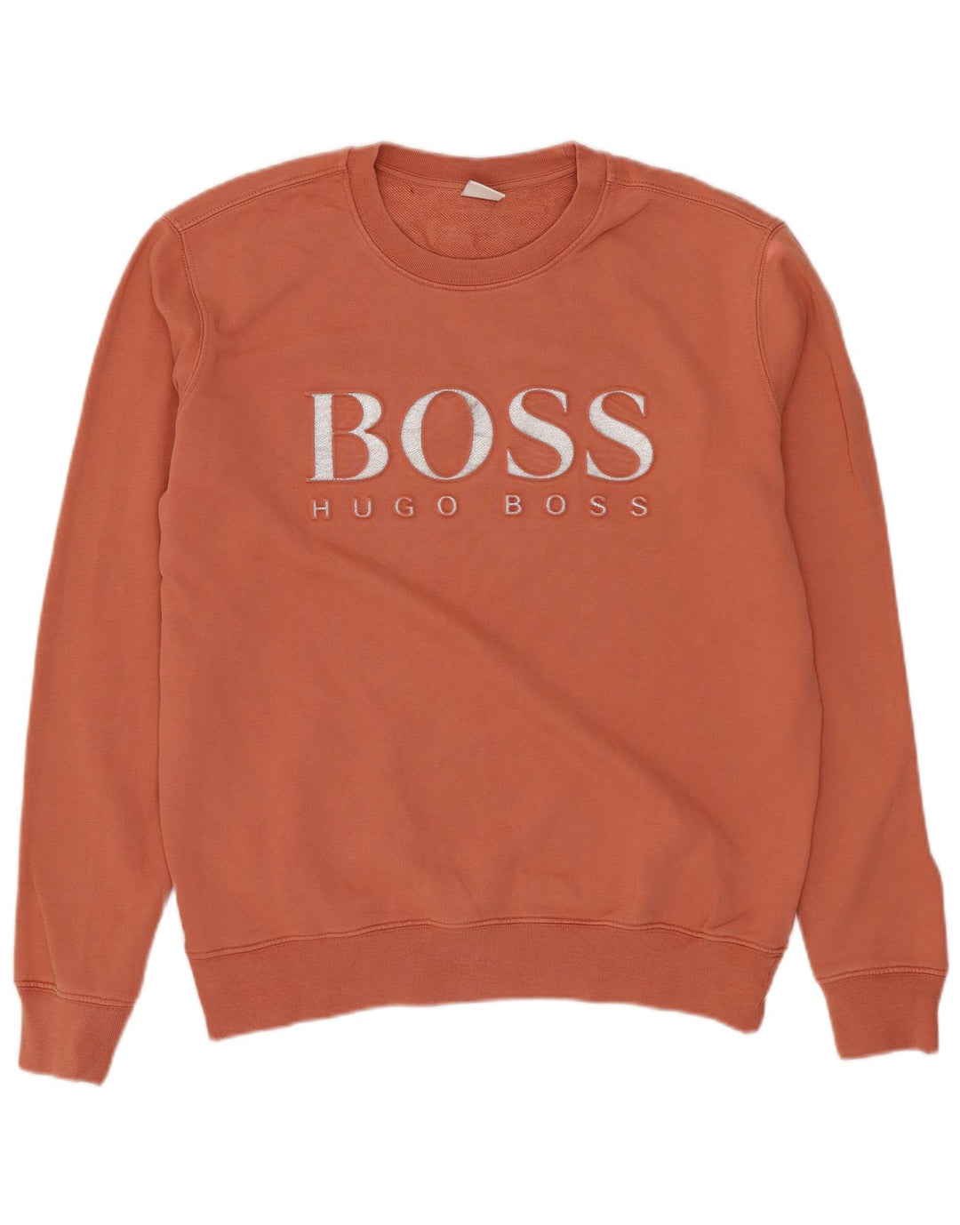 Hugo Boss ženski džemper s grafičkim motivima UK 12 srednje narančaste boje