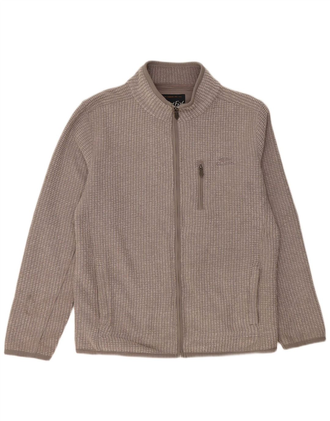 WEIRD FISH Muška flis jakna UK 40 veliki sivi poliester