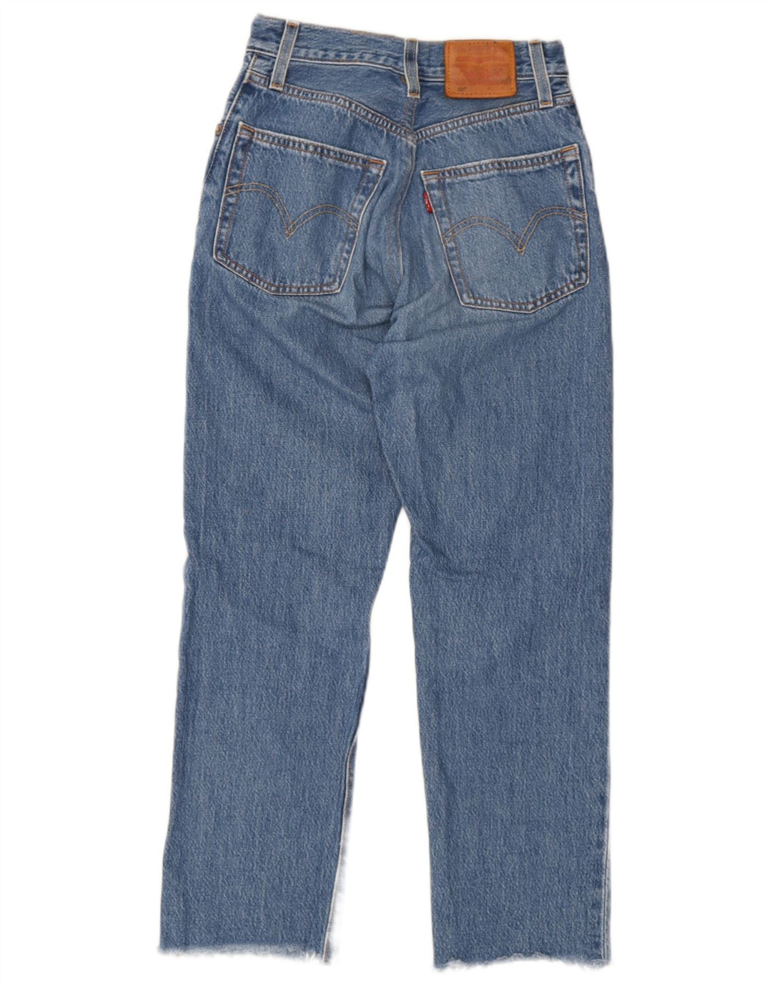 Levi's ženske 501 ravne traperice W24 L26 plavi pamuk