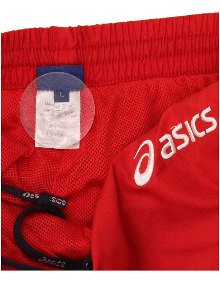ASICS ženske hlače za trenirku UK 14 veliki crveni poliester