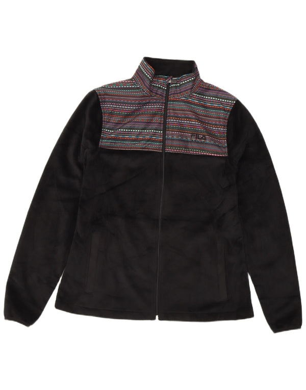 FILA ženska jakna od flisa UK 10 mali crni prugasti poliester