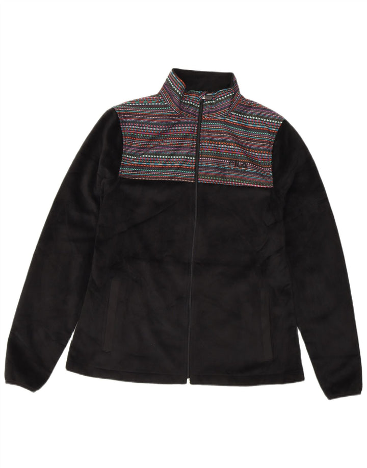 FILA ženska jakna od flisa UK 10 mali crni prugasti poliester