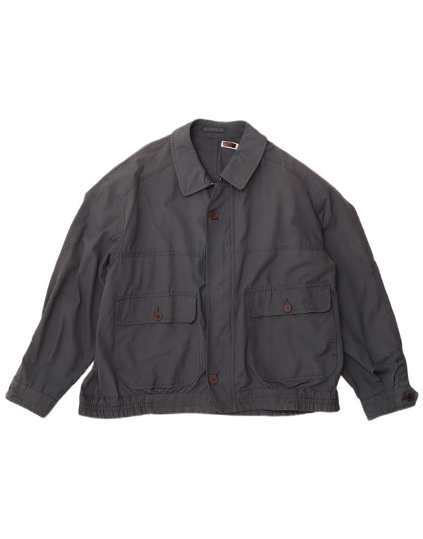 Muška bomber jakna Maison Jacques IT 52 XL tamnoplavi poliester