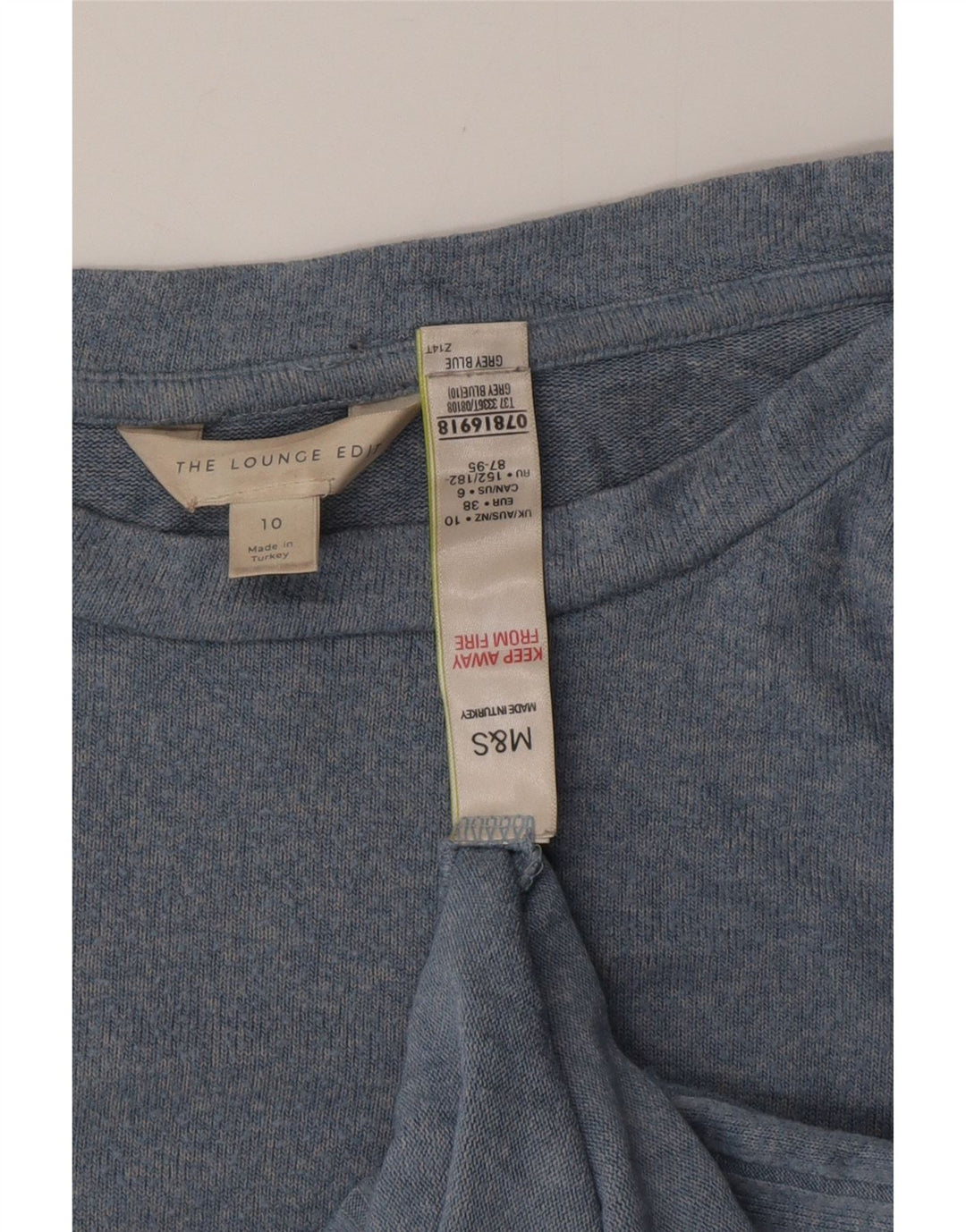 MARKS & SPENCER Ženski pulover s velikim izrezom UK 10 Small Blue