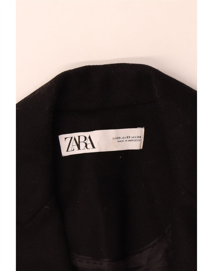 Zara ženski kaput UK 6 XS crni poliester