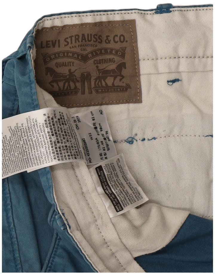 LEVI'S ženske chino kratke hlače W32 veliki plavi pamuk