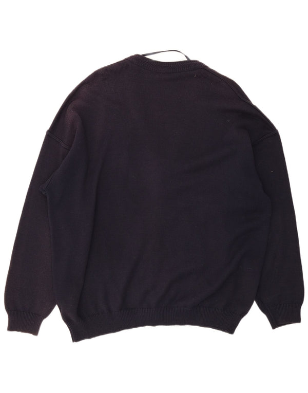 Signe Incognito muški kardigan džemper 2XL tamnoplavi Argyle/Diamond akril