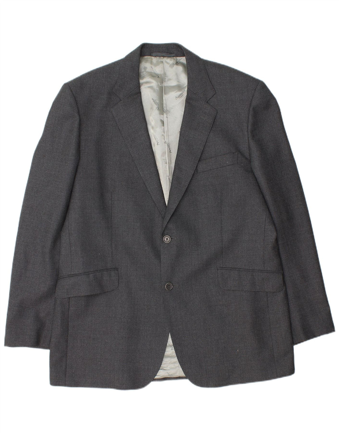Aquascutum muška jakna sa 2 gumba UK 46 3XL siva vuna