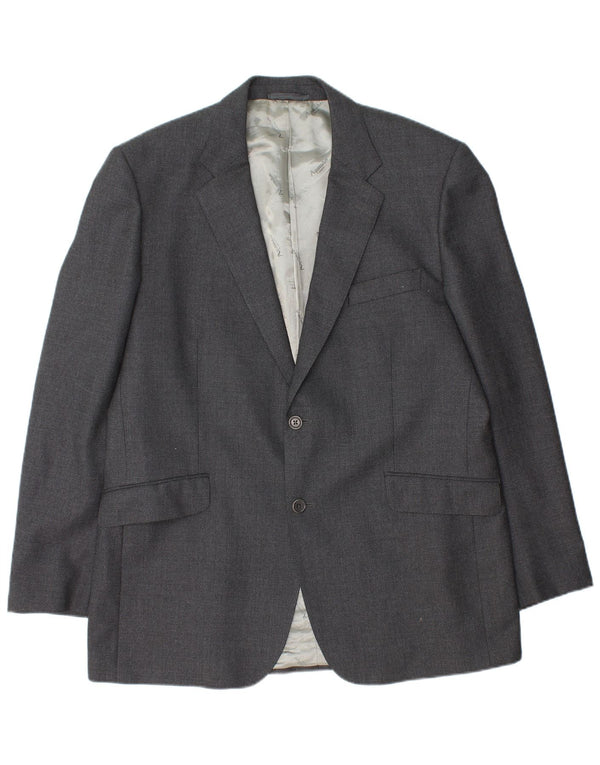 Aquascutum muška jakna sa 2 gumba UK 46 3XL siva vuna