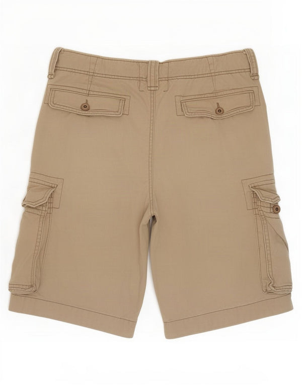 Hollister Mens Cargo Shorts W31 Medium Beige Cotton