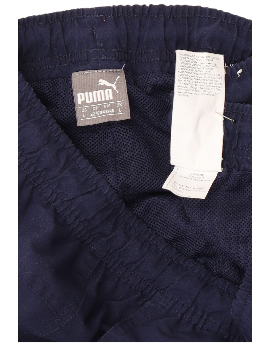 Puma muške hlače za trenirku Large Navy Blue Nylon