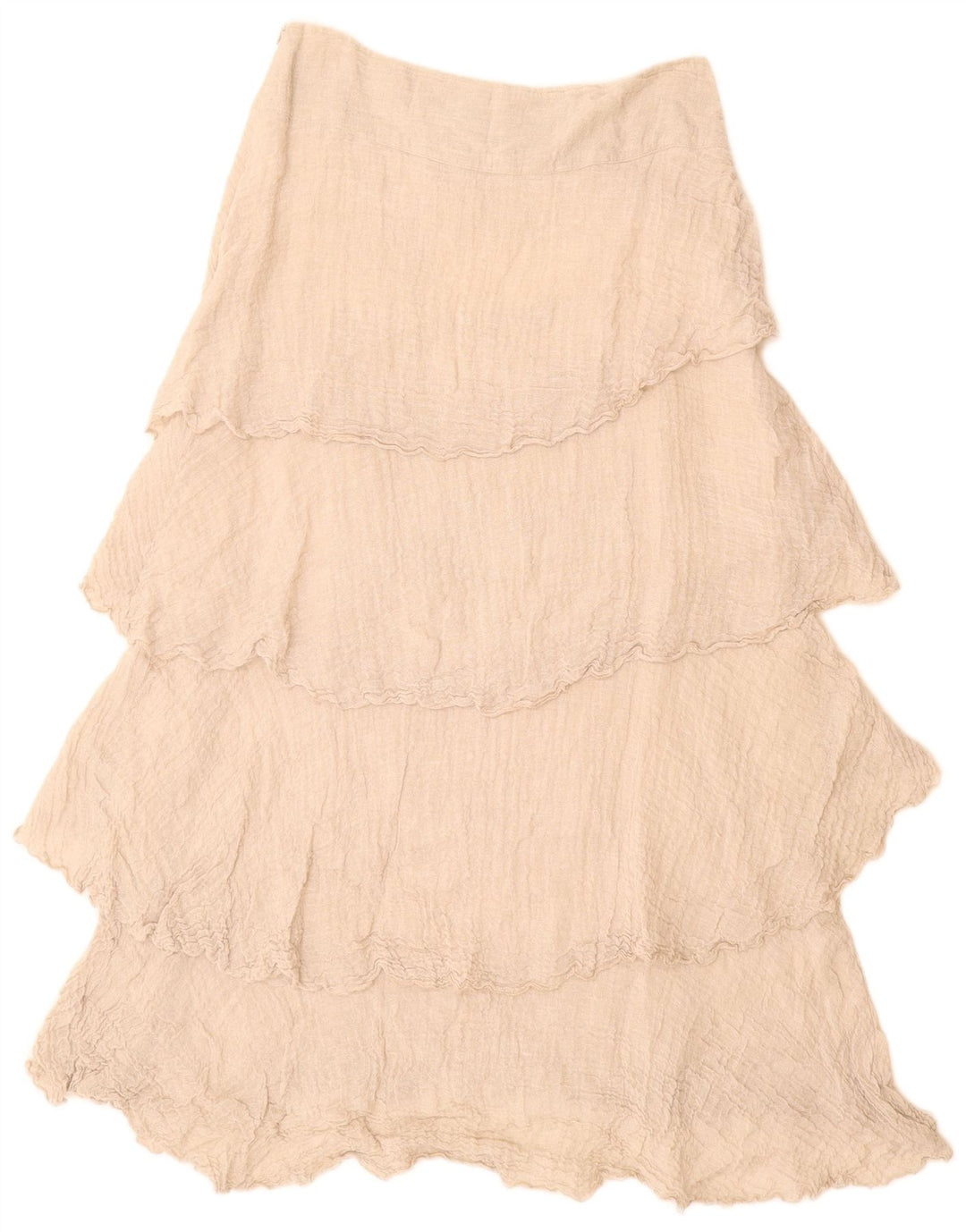 VINTAGE ženska suknja u više slojeva visokog struka W28 srednje bež boje