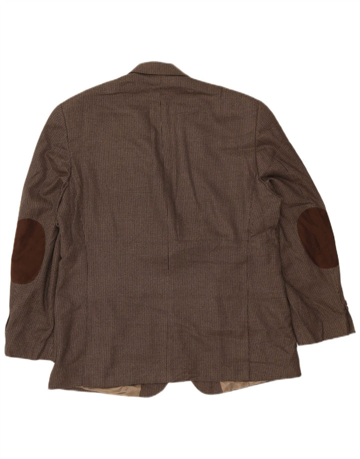 IZOD muška jakna sa 2 gumba UK 44 2XL smeđa prugasta svila