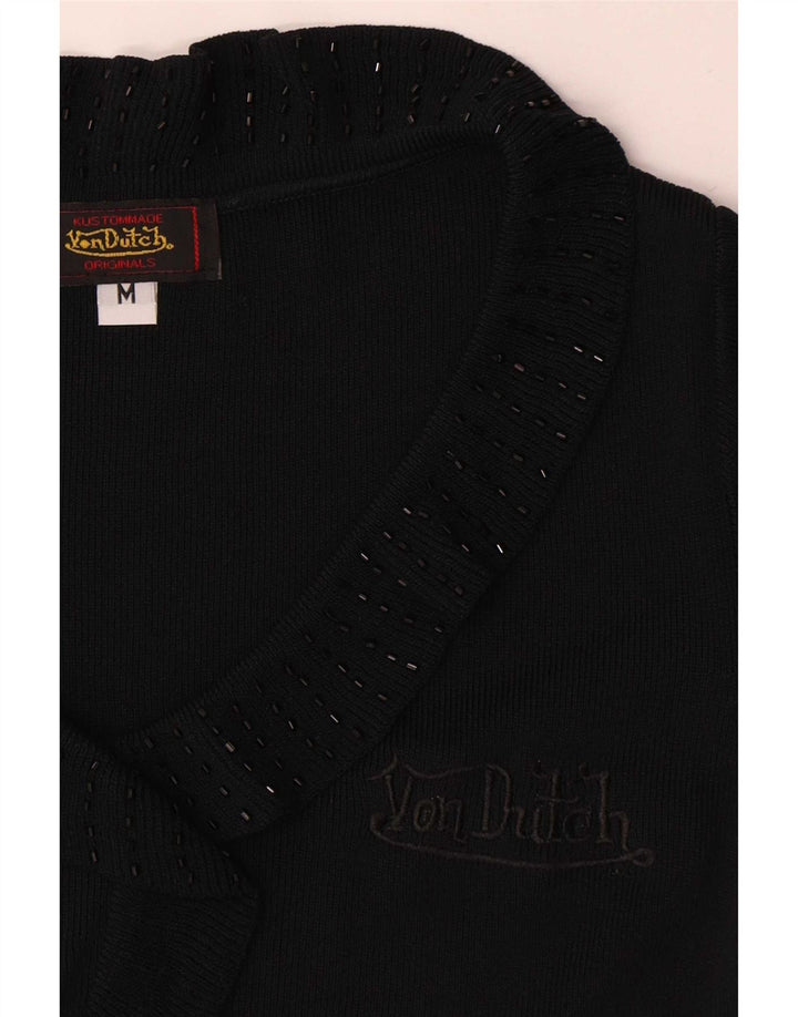 Von Dutch gornji dio ženske bluze UK 12 srednje crna mikrofibra