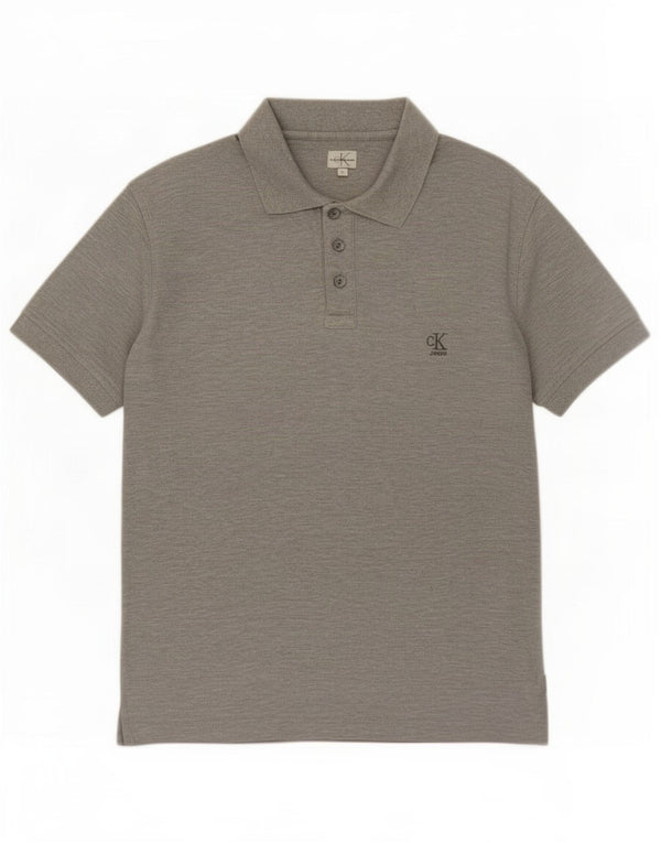 Calvin Klein Jeans muška polo majica Mala siva pamučna