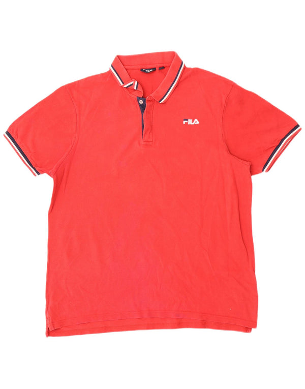 Fila muška polo majica 2XL crveni pamuk