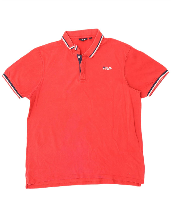 Fila muška polo majica 2XL crveni pamuk