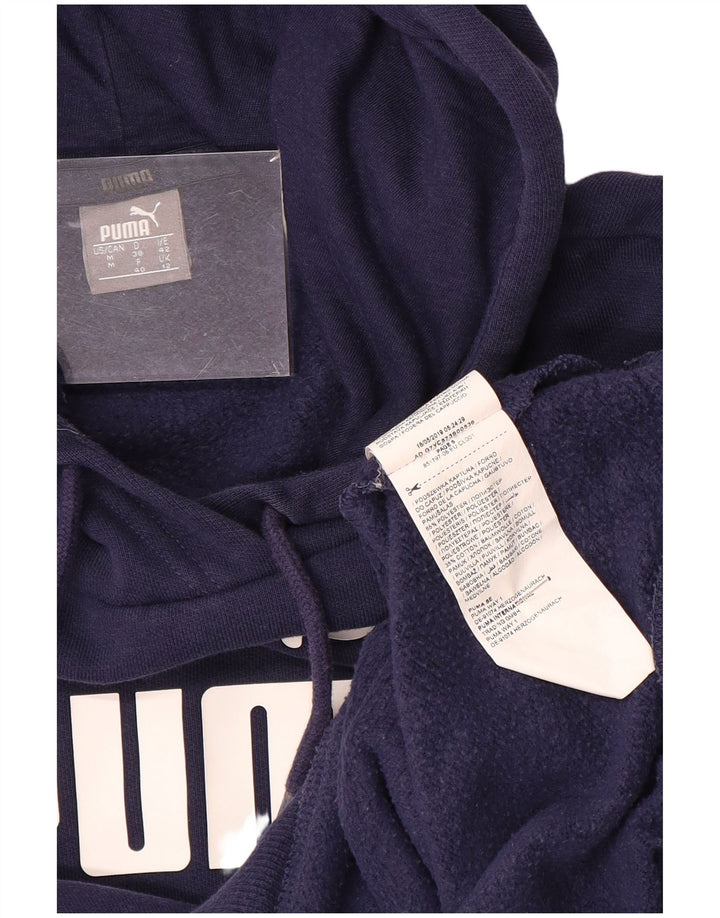 PUMA Ženska majica s kapuljačom s kapuljačom UK 12 Medium tamnoplavi poliester