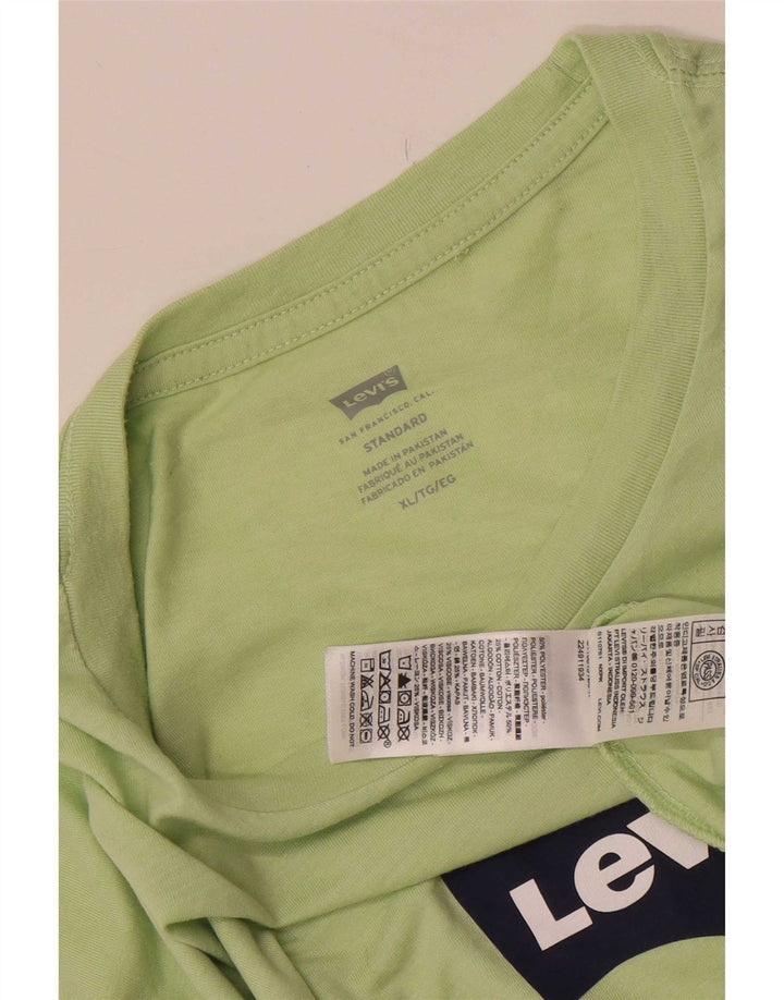 Levi's standardna majica kratkih rukava s grafičkim motivima XL, zeleni poliester
