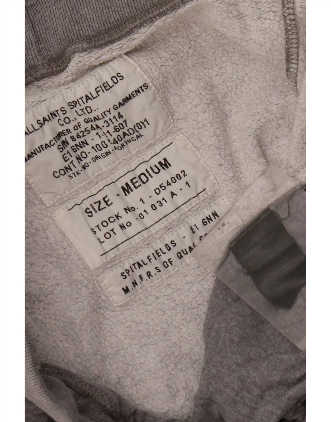 ALL SAINTS Muška trenirka Hlače Joggers Srednje sivi pamuk