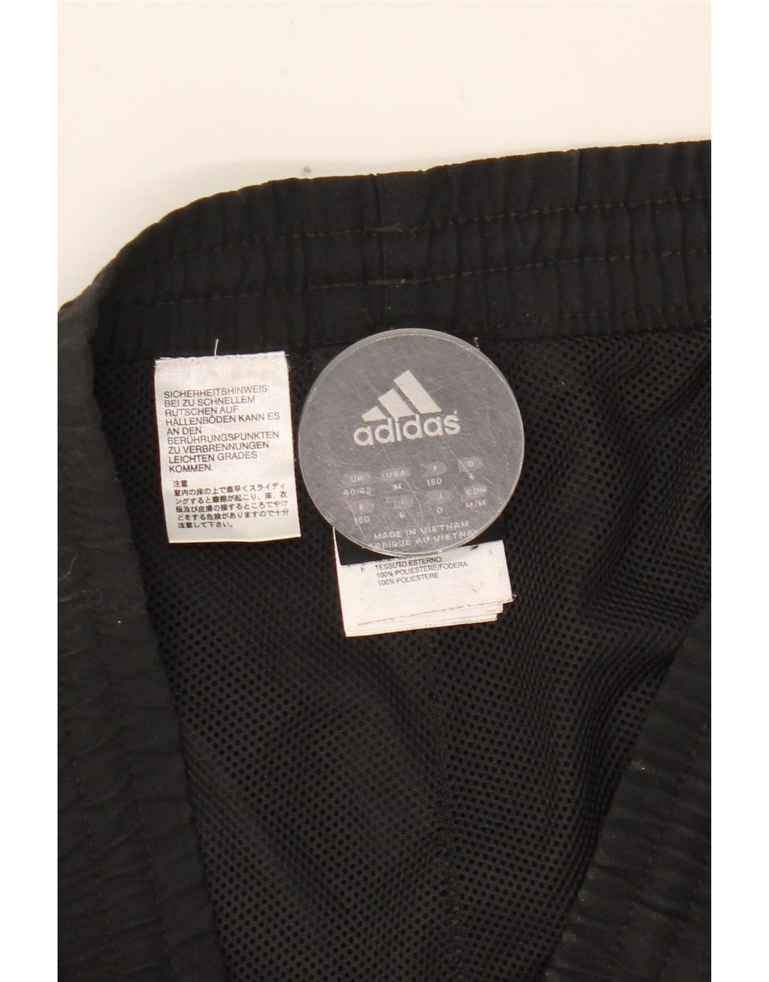 ADIDAS muške hlače za trenirku UK 40/42 Srednje crni poliester