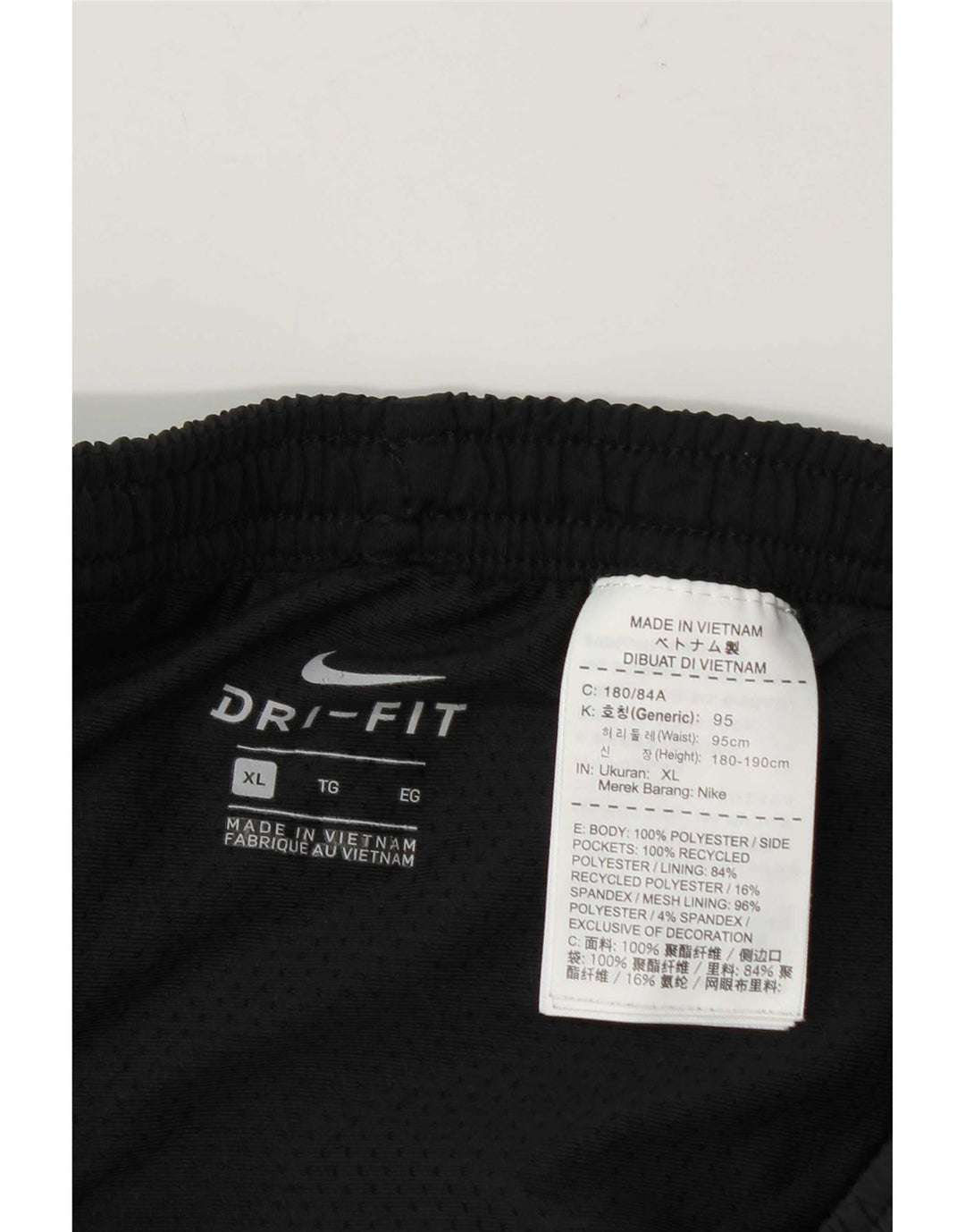 Nike muške Dri Fit sportske kratke hlače XL crni poliester