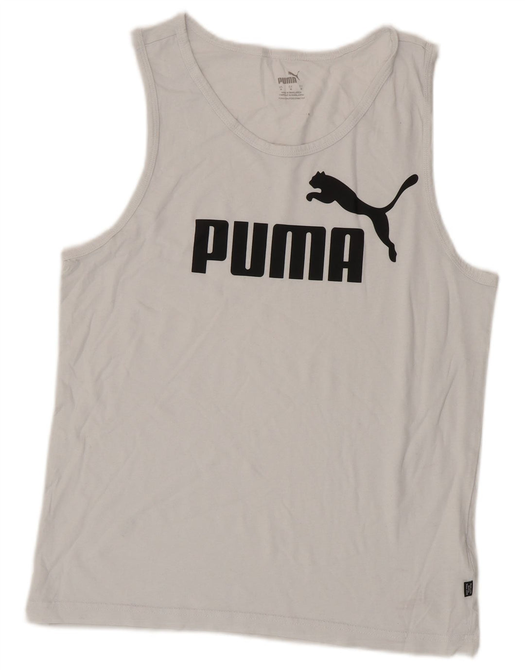 Puma ženski grafički prsluk UK 14 Srednje bijeli pamuk