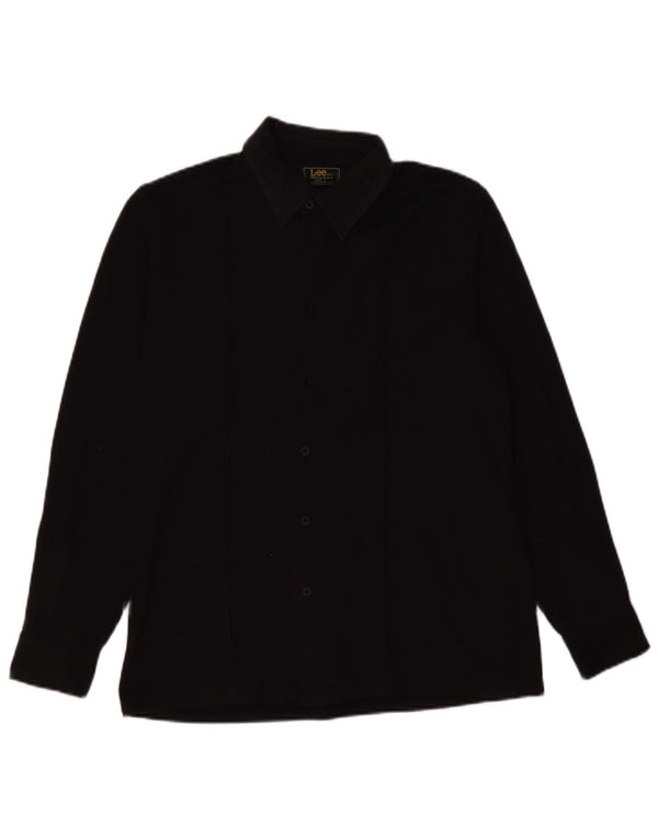 LEE Mens Shirt Large Black Polyester