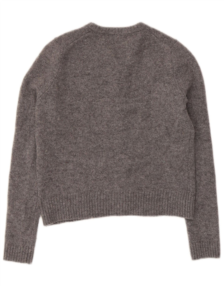 Zara ženski kratki kardigan pulover UK 10 Small Gray