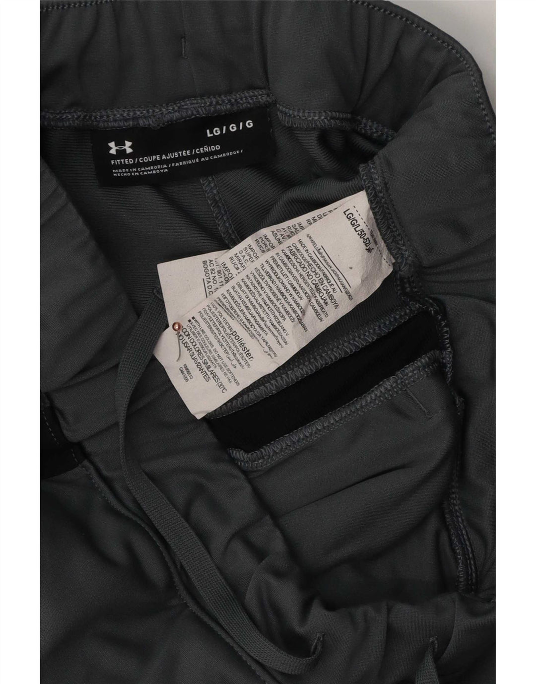Under Armour muške trenirke Hlače Large Grey Colourblock Polyester