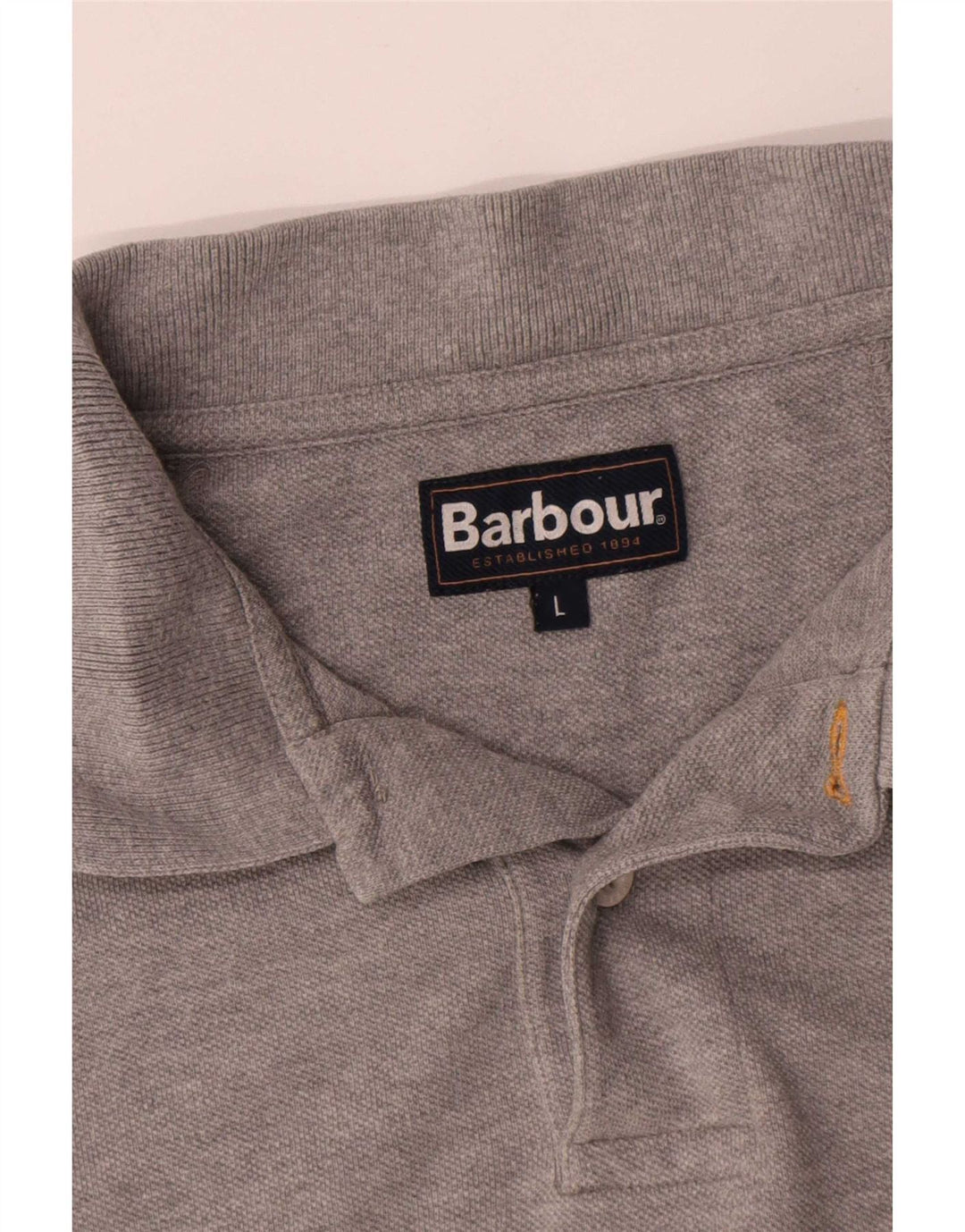 Barbour muška polo majica Large Grey Cotton