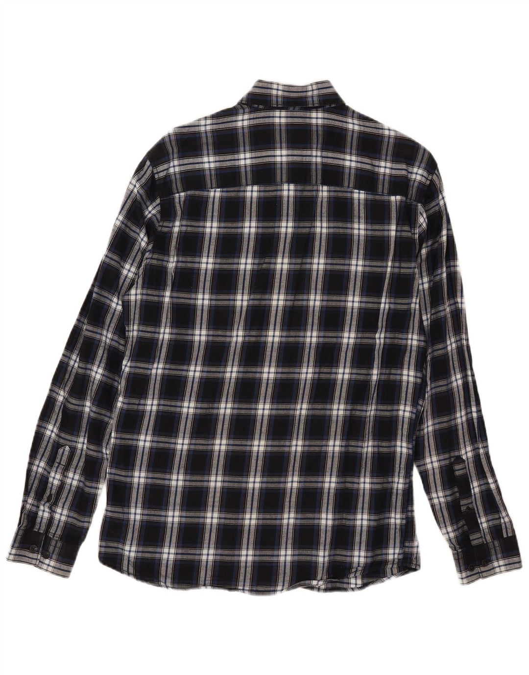 Jack & Jones muška pripijena flanelska košulja male plave kare