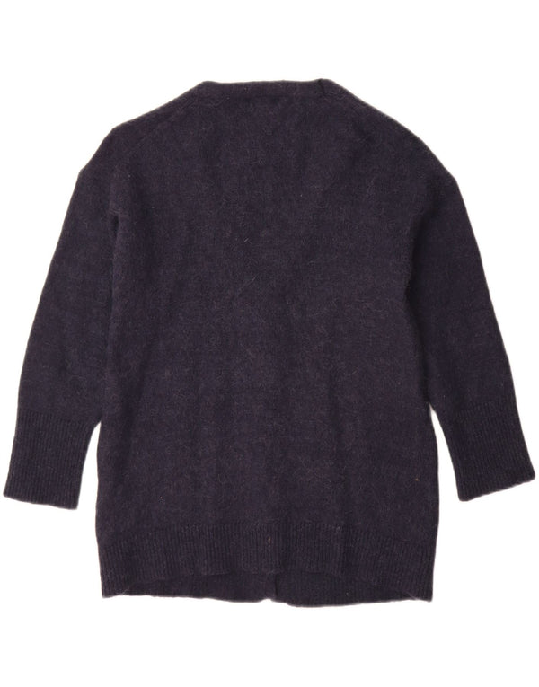 Ženski kardigan pulover Massimo Dutti UK 10 Mali tamnoplavi poliamid