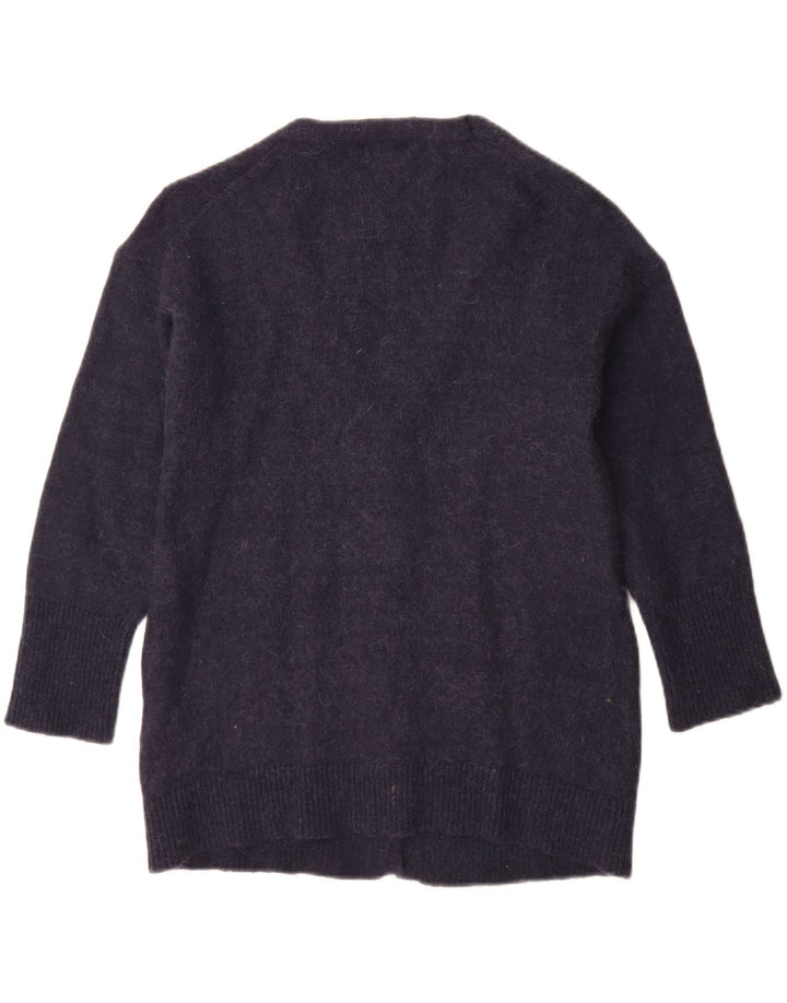 Ženski kardigan pulover Massimo Dutti UK 10 Mali tamnoplavi poliamid