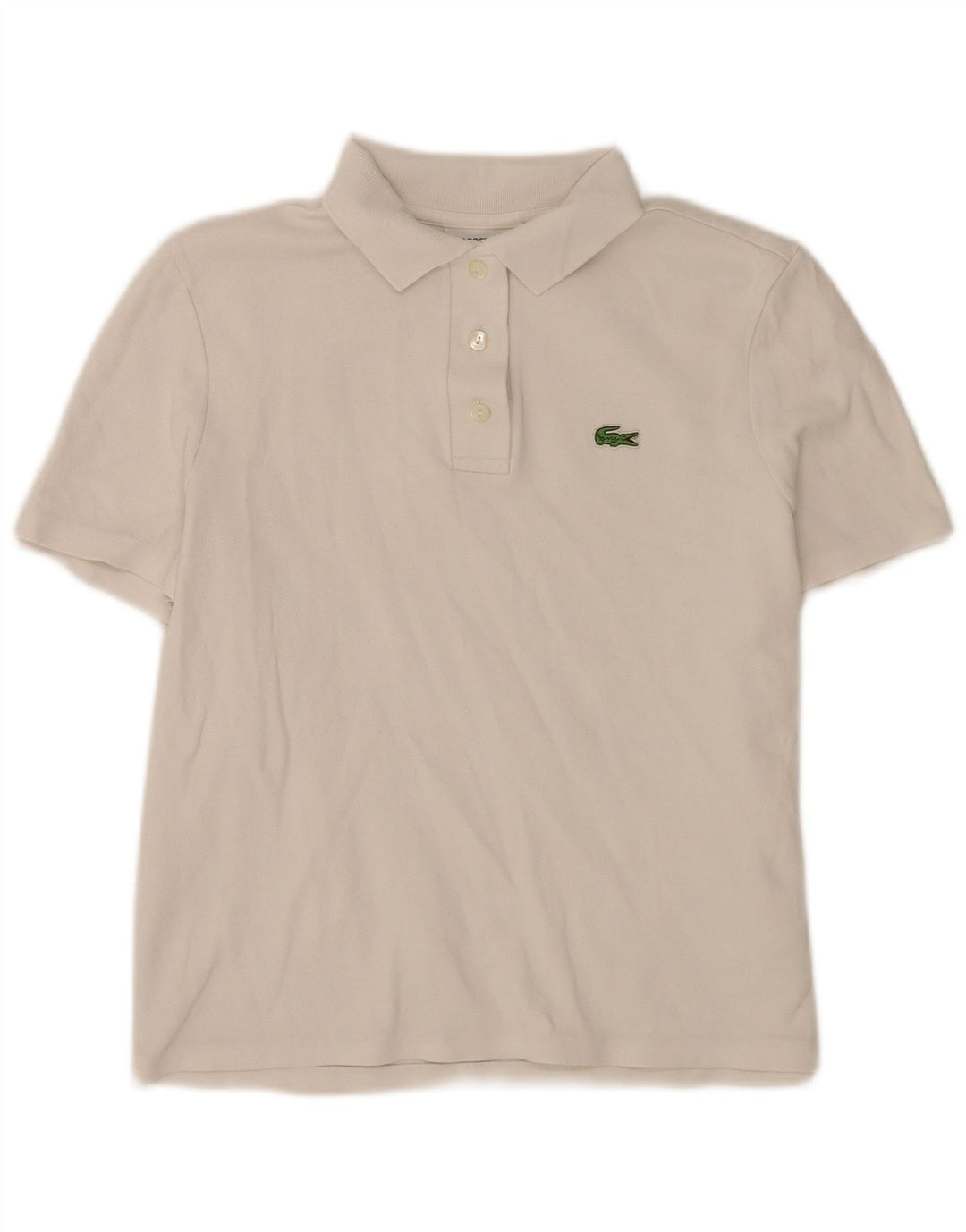 Lacoste ženska polo majica standardnog kroja, veličina 40, srednji bijeli pamuk