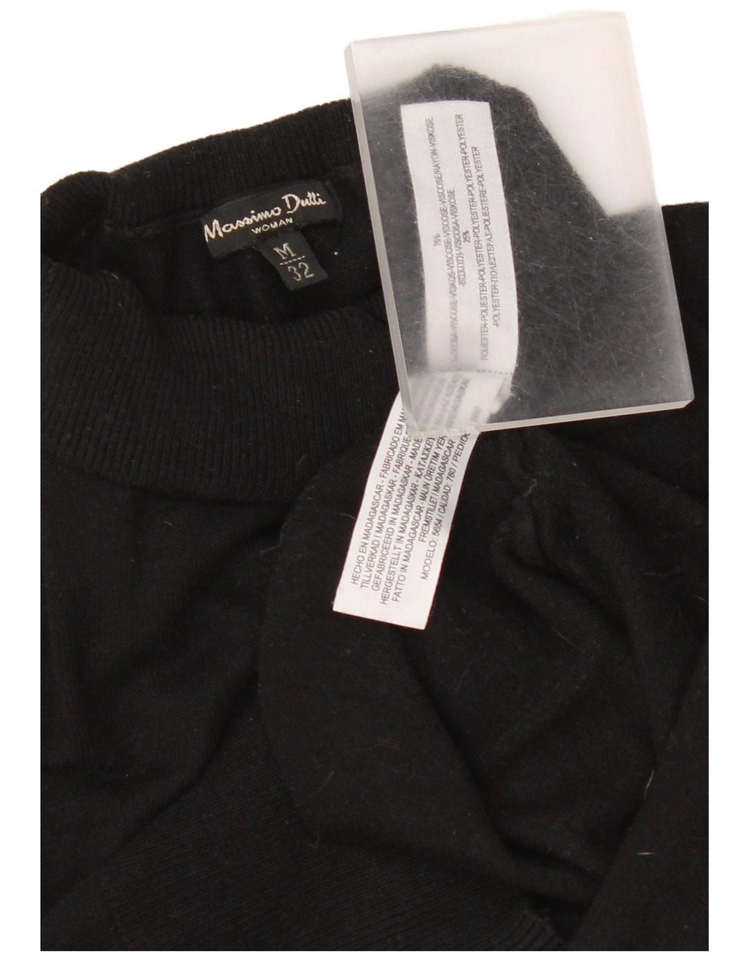 Massimo Dutti ženski pulover s rol izrezom UK 12 srednje crna