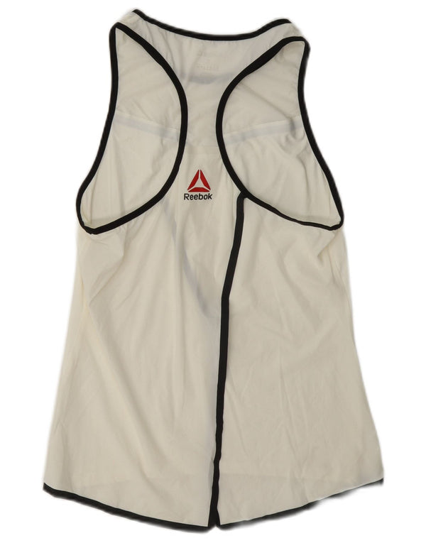 Reebok Ženski grafički prsluk UK 8/10 Small White