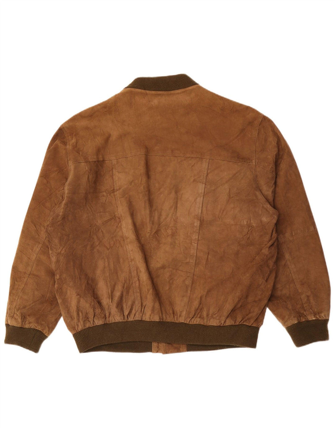 Vintage muška bomber jakna od brušene kože IT 52 XL smeđa koža