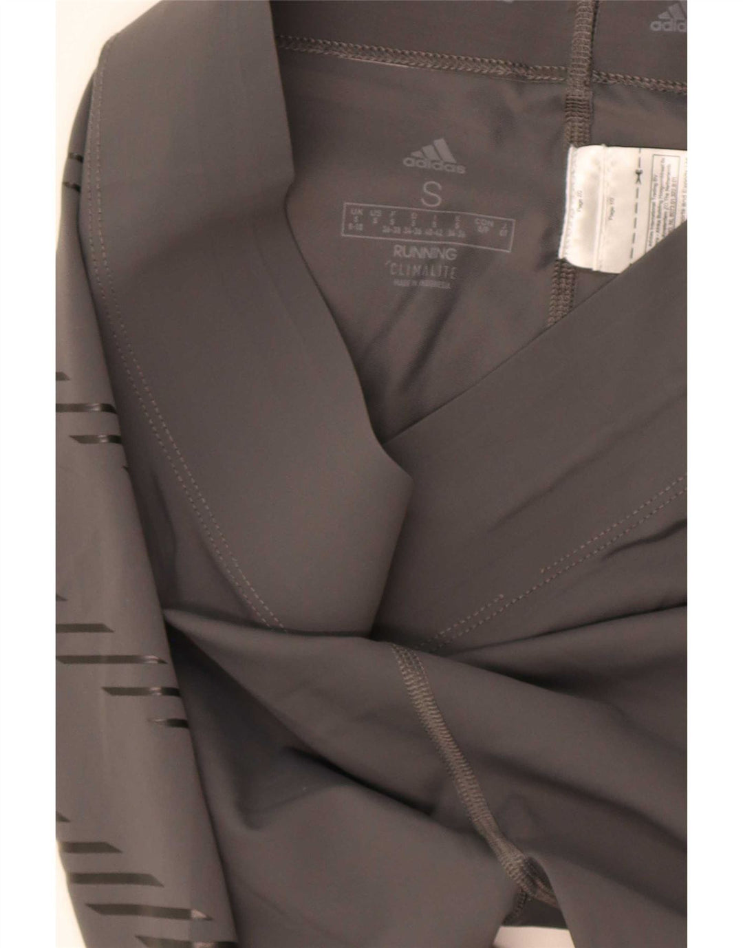Adidas ženske tajice Climalite UK 8/10 male sive pruge od poliamida