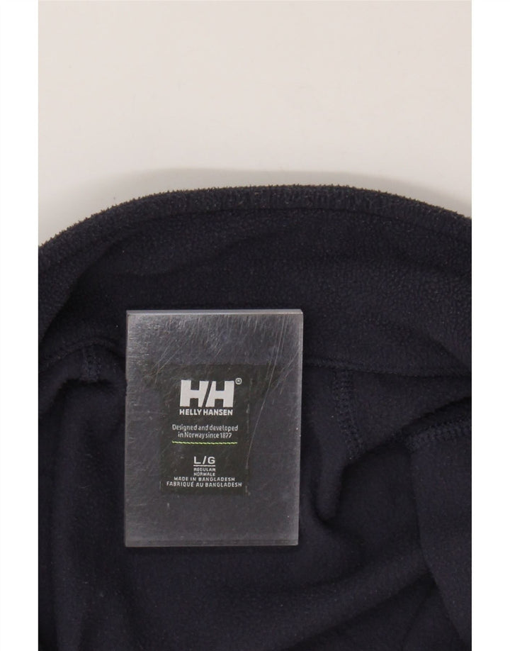 HELLY HANSEN Mens Fleece Jacket UK 40 Large Navy Blue Polyester