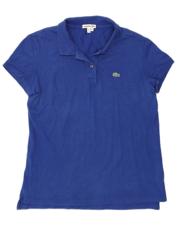 Lacoste ženska polo majica veličina 42 velika plava pamuk