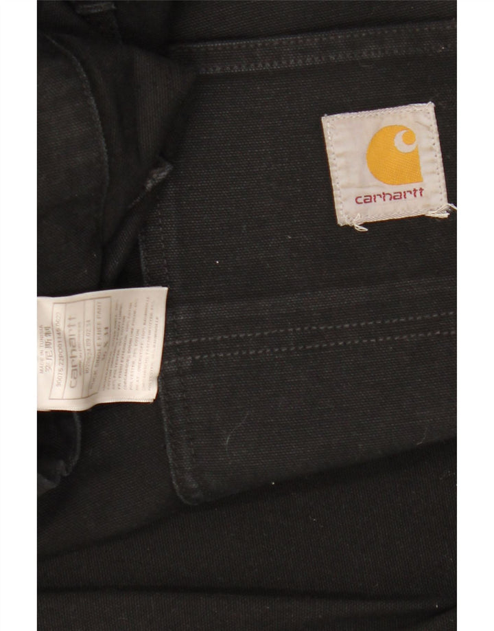 CARHARTT muške ravne kargo hlače W36 L34 crni poliester
