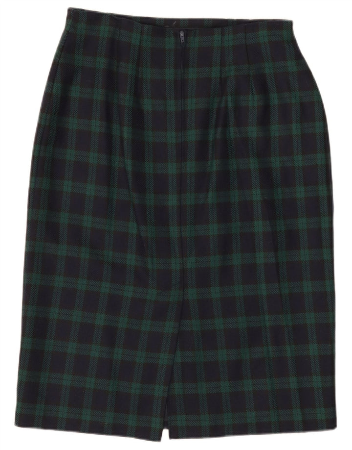 Marks & Spencer ženska pencil suknja St. Michael W30 srednje tamnoplava karirana