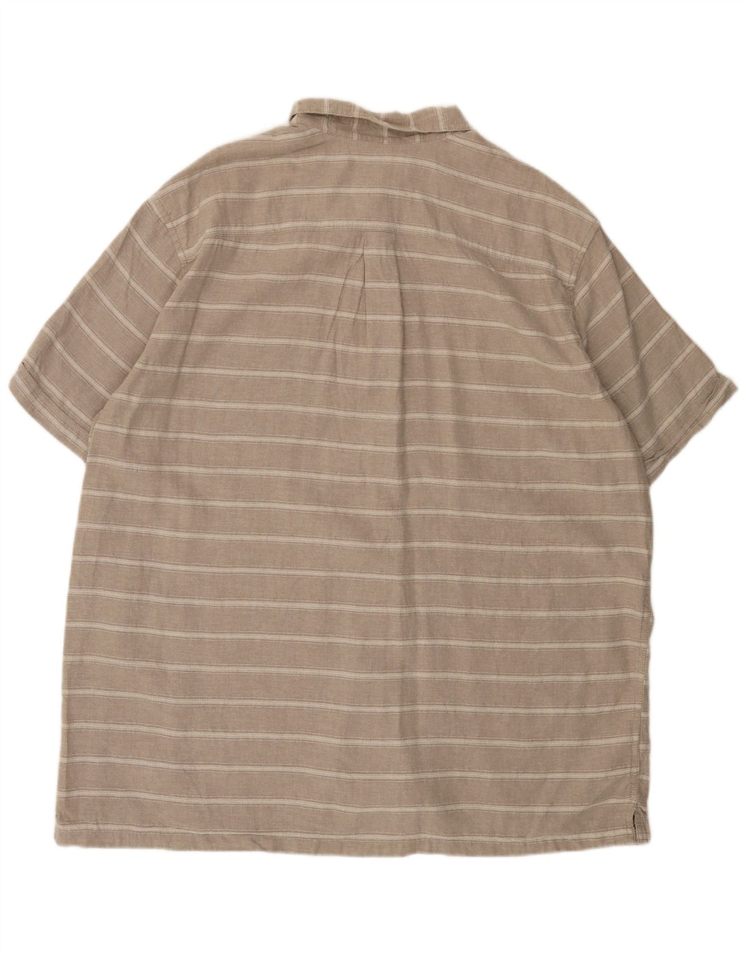 EDDIE BAUER Muška klasična košulja kratkih rukava 2XL sivo prugasto platno