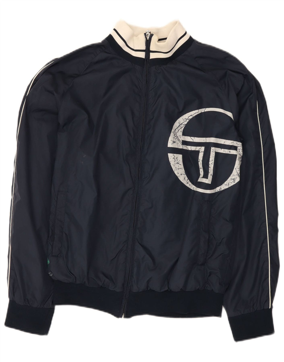 Sergio Tacchini muška grafička trenirka, mala jakna od tamnoplavog poliamida