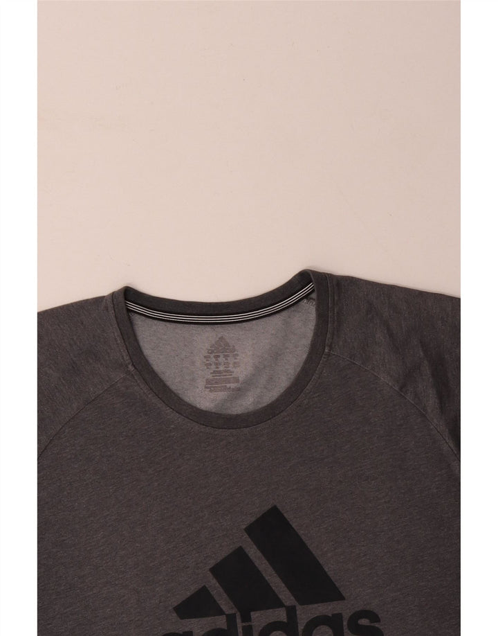 ADIDAS muška majica kratkih rukava Climalite Graphic XL sivi poliester